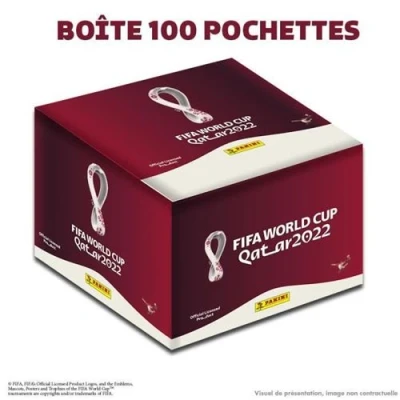 Image de PANINI Boite de cartes 100 pochettes a collectionner World cup 2022
