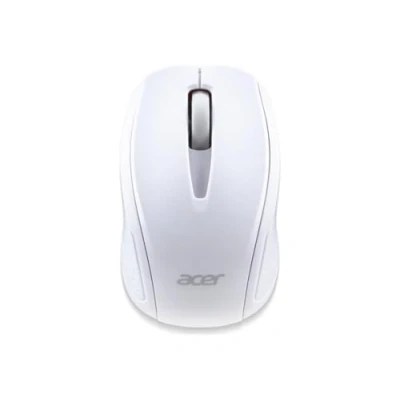 Afbeelding van Acer G69 RF2.4G draadloze muis met chromen logo Wit retailpakket WWCB (Draadloze), Muis,