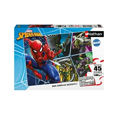 Image de Puzzle 45 pièces Nathan Spider Man contre les méchants