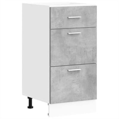 Afbeelding van vidaXL Onderkast 40x46x81,5 cm bewerkt hout betongrijs