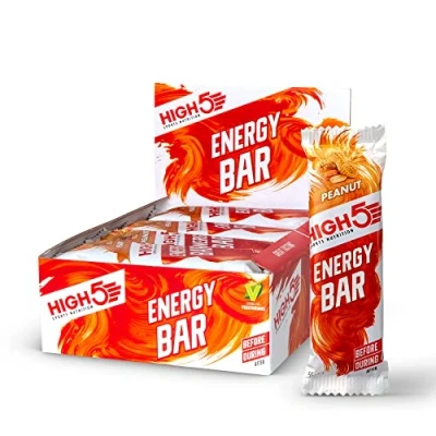 Afbeelding van HIGH5 Energy Bar Real Fruits Zachte reep zonder kunstmatige zoetstoffen, pinda&#039;s, 12 x 55 g