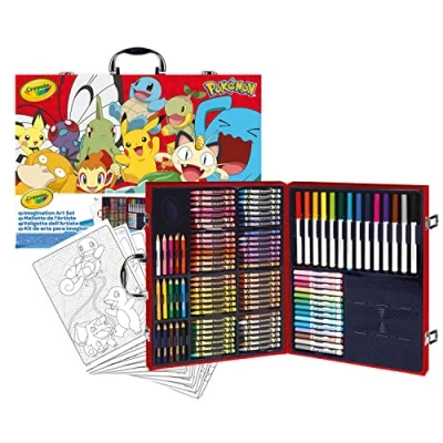 Afbeelding van Crayola Pokémon kunstenaarskoffer, Creatieve Set met 115 Delen, vanaf 5 jaar