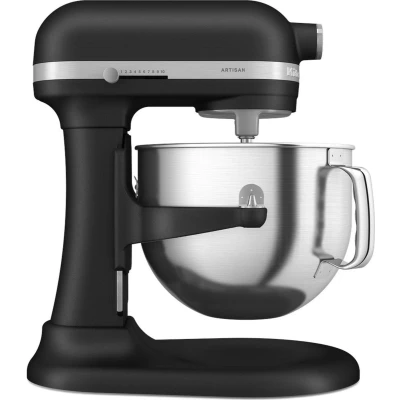 Afbeelding van KitchenAid Artisan Standmixer met in Hoogte Verstelbare Kom Krachtig, stil, 11 snelheden, roestvrijstalen accessoires en capaciteit van 6,6L Vulkaanzwart
