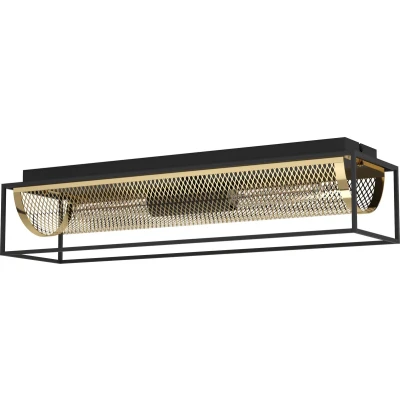 Afbeelding van EGLO Nohales Plafondlamp E27 64 cm Zwart/Goud Staal