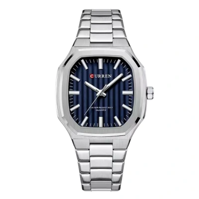 Afbeelding van Curren HerenHorloge Zilver met Blauw