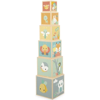 Afbeelding van Janod Pure 6 Blokken Piramide