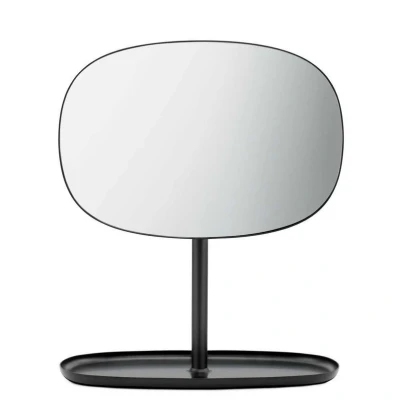 Afbeelding van Normann Copenhagen Flip Mirror Staande Spiegel Glas Zwart