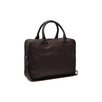 Afbeelding van The Chesterfield Brand Leren Laptoptas Bruin Boston