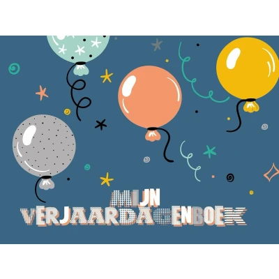 Afbeelding van Jep Kids Verjaardagenboek Babyboekjes Indigo