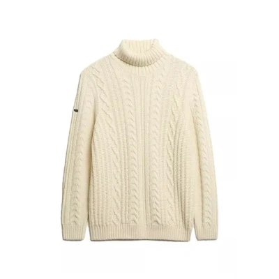 Afbeelding van Superdry Jacob Trui Met Hoge Hals Beige L Man