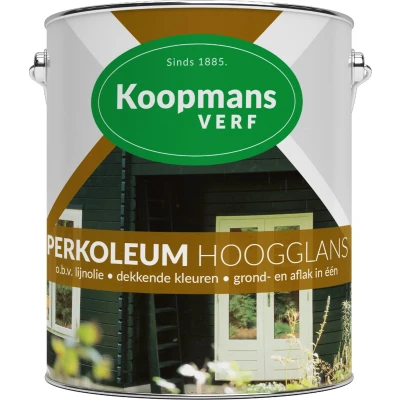 Afbeelding van Koopmans Perkoleum Wit Hoogglans Dekkend 2.5L Beits