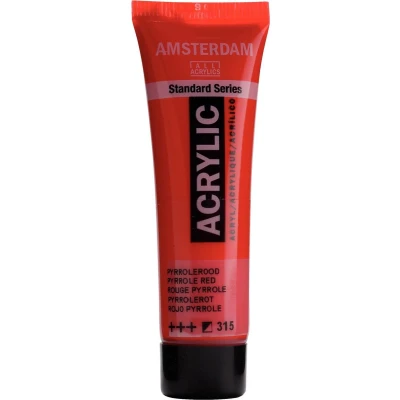 Afbeelding van Amsterdam acryl 315 pyrrolerood 20 ml