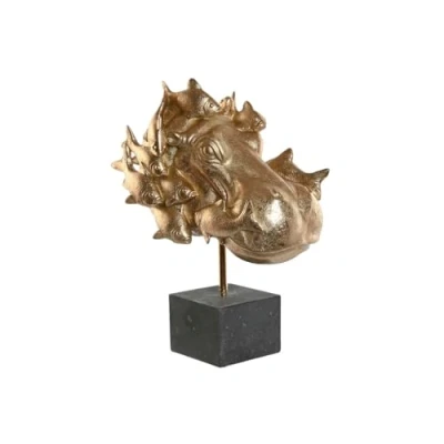 Afbeelding van Decoratieve figuren Home ESPRIT Zwart Gouden Nijlpaard 33 x 21,5 45 cm