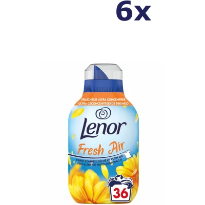 Afbeelding van 6x Lenor Wasverzachter Fresh Air Zonnestralen 36 Wasbeurten 504 ml
