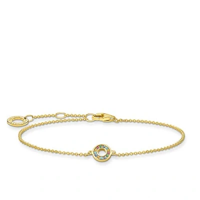 Afbeelding van Thomas Sabo Dames Armband 925 Zilver 8 Glazen blok One Size 88274261