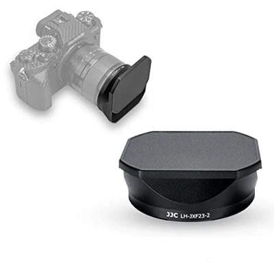 Afbeelding van JJC Zonneklep (58 mm) voor Fujifilm XF 23 mm, F1.4 R LM WR &amp; 33 met verschuifbare zonnekap, vervangt Fuji LH XF23 II/LH 2