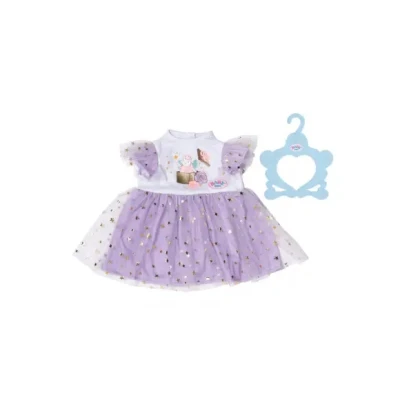 Afbeelding van BABY born Robe tutu violet avec tulle et étoiles pour poupées de 43 cm, 838754 Zapf Creation