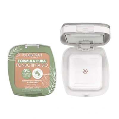 Afbeelding van Deborah Milano PURA Compact Foundation Bio 4, Rose Poeder Beautytasting