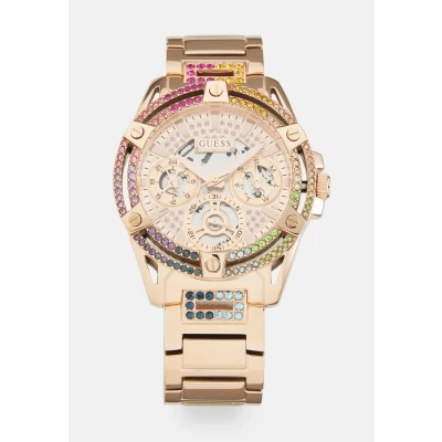 Afbeelding van Guess Queen Horloge rosegoldcoloured, Dames, Maat: One Size, Rosegold coloured