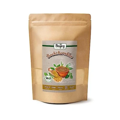 Afbeelding van Biojoy Biologisch fenegriekpoeder (500 gr), gemalen fenegriekzaden (Trigonella foenum graecum)
