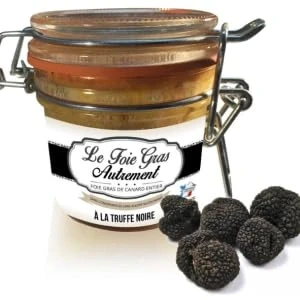 Afbeelding van Relais Gourmet Volvette lever, 100% 200 g, zuidwest, zonder kleurstoffen, additieven en conserveringsmiddelen met zwarte truffels van de Perigord (Tuber Melanosporum)