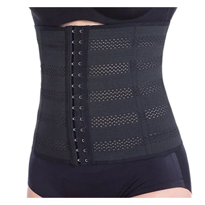 Afbeelding van Everbellus Dames Ademend Elastisch Corset Taille Trainer Cincher Riem Shapewear, Zwart, 3XL