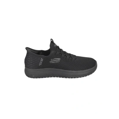Afbeelding van Skechers WORK slip in art 108144EC BBK zwart instapper maat 41