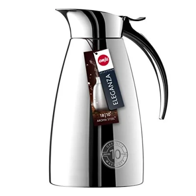 Image de Emsa 502488 eleganza pichet isotherme, fermeture easy open, acier inoxydable, 0,6l