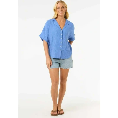 Afbeelding van Rip Curl Overhemdblouse, Dames, Maat: Small, Blue