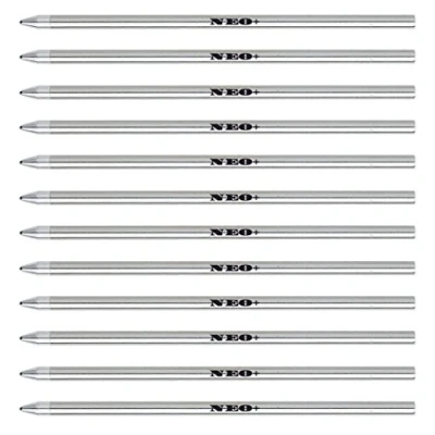 Afbeelding van 12 x mini micro vulling, punt 0,7 mm. Deze navulpen is compatibel met: Swarovski, Cross, Cartier, Lamy, Faber Castell Zebra, Schneider, Schmidt, Monteverde inktpennen (zwart)