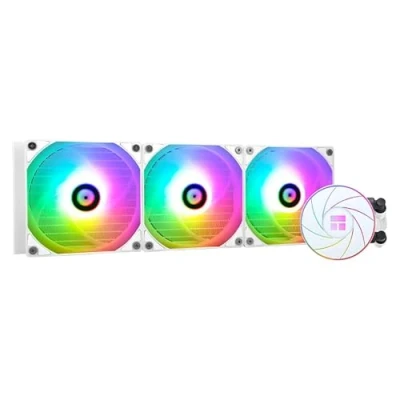 Afbeelding van Thermalright Aqua Elite 360 White ARGB Liquid CPU koeler, AIO, 3 x 120 mm PWM ventilator, S FDB lagers, voor AMD/AM4/AM5, INTEL LGA1150/1151/1155/1156/1200/2011/1700