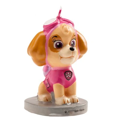 Image de Dekora Bougies d&#039;Anniversaires Originales Bougie d&#039;Anniversaire en 3D de Skye pour les Gâteaux d&#039;Enfants 7 cm