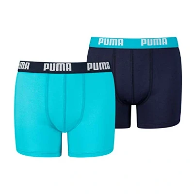 Afbeelding van Puma BOYS Basic 2 PACK Onderbroeken voor kinderen, Maat: 164, Bright blue
