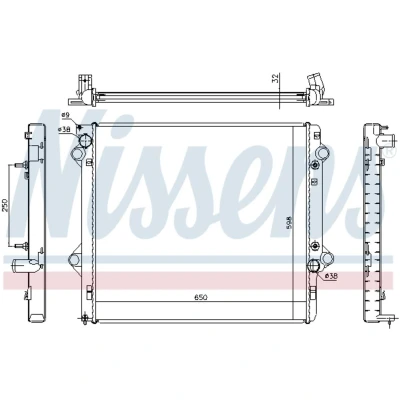 Afbeelding van Radiateur NISSENS 646804