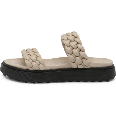 Afbeelding van Shabbies 170020277 Dames slippers Kleur: Wit/beige Maat: 38