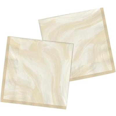 Image de Serviettes de table Marble Beige 33x33cm 20 pcs.