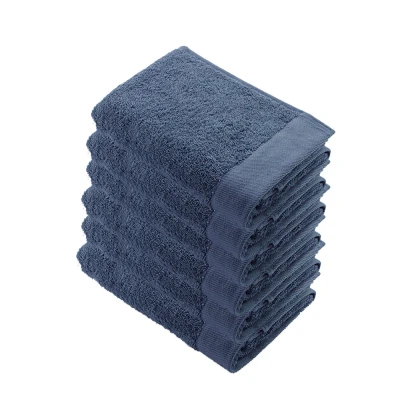 Afbeelding van 6 x Walra handdoek Remade Cotton 60x110 Blauw