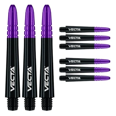 Afbeelding van Winmau Vecta Black Purple Dart Shafts Inbetween