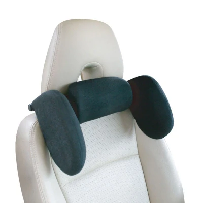 Afbeelding van Autostyle comfortline universele instelbare reis hoofdsteun zwart