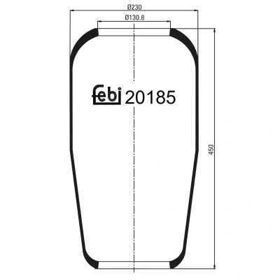 Afbeelding van Febi Bilstein Veerbalg 20185