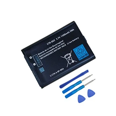 Afbeelding van voor reservebatterij Nintendo 3DS CTR 003 1300 mAh 3,7 V gameconsole + gereedschap