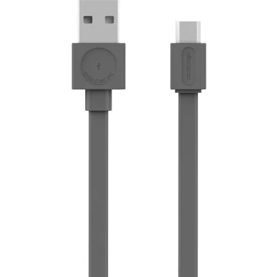 Afbeelding van Allocacoc USB kabel Platte Grey