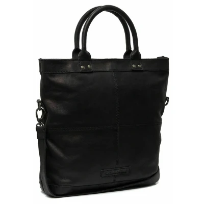 Afbeelding van The Chesterfield Brand Leren Shopper Zwart Ontario