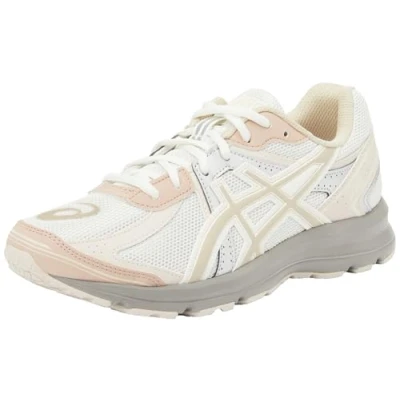 Afbeelding van Asics Sportstyle JOG 100 Unisex Sneakers laag, Maat: 45, Cream/feather grey Imitatieleer/ textiel