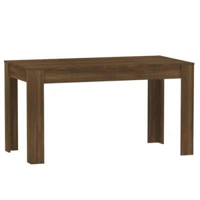 Afbeelding van vidaXL Eettafel, eikenhout, bruin, 140 x 74,5 76 cm