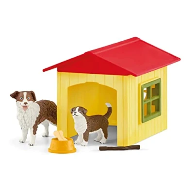 Afbeelding van Schleich farm world hondenhok geel