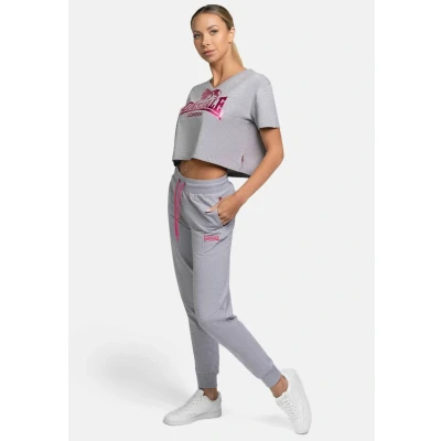 Afbeelding van Lonsdale Leinthall Trainingsbroek, Dames, Maat: XL, Marl grey pink