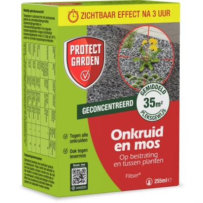 Afbeelding van Onkruidverdelger en mos verwijderaar Flitser Protect Garden 35 m² (Natuurlijk, Concentraat, 255 ml)