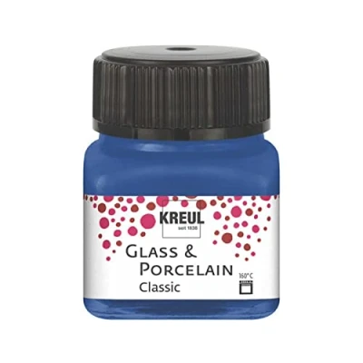 Afbeelding van Glasverf Porseleinverf Kobaltblauw Classic Glazuur look Kreul 20 ml