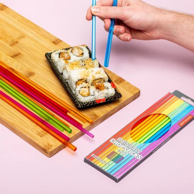 Afbeelding van Regenboog Eetstokjes (set Van 6)